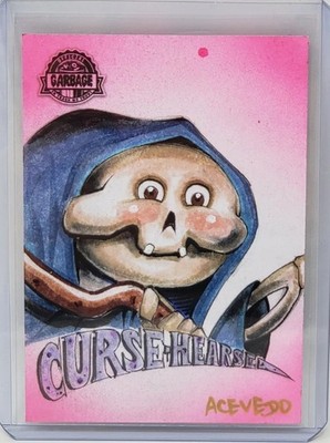 2022 TOPPS GARBAGE PAIL KIDS KRASHERS SERIES 3 SKETCH 1/1 ACEVEDO GRIM JIM GPK