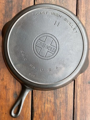 Griswold Cast Iron #11 Large Block Logo Skillet
