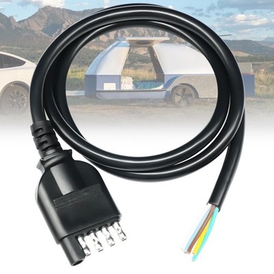 5 Way Trailer Connector Wire 40 inch Jacketed Cable, Light 5... 