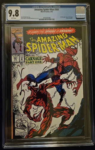 Marvel Comics Amazing Spider-Man #361 April 1992 CGC Grade Of 9.8 Dir Comic Book