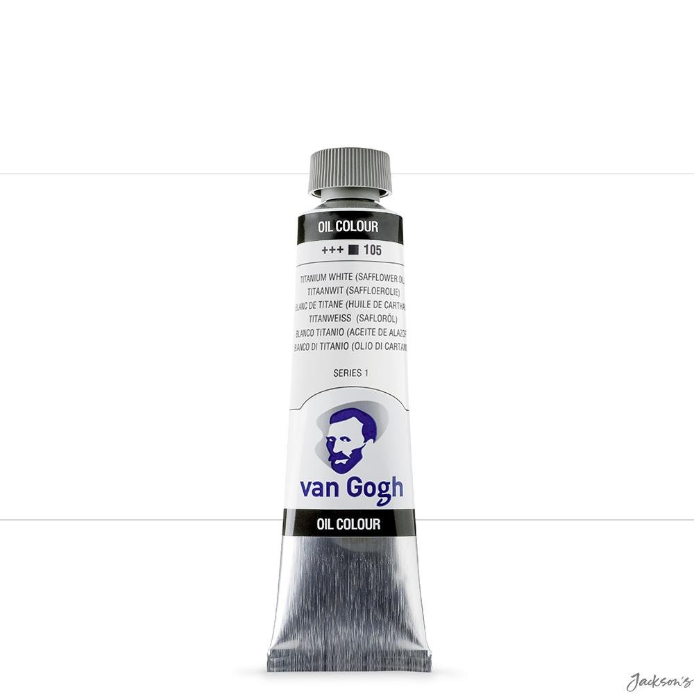Royal Talens Van Gogh Oil Paint Titanium White 40ml Tube For Artists