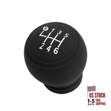 Car Gear Shift Knob Cover, 6 Speed Round Gear Shift Knob Covers, 6 Speed Black
