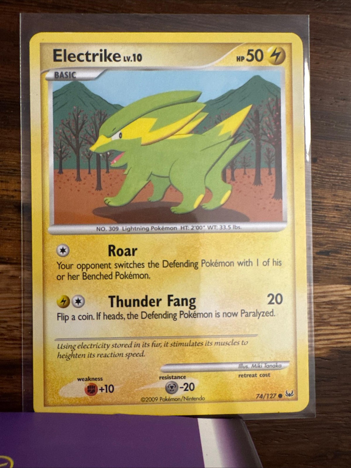 Electrike 74/127 Common Platinum Pokemon Near Mint