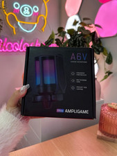 FIFINE USB Gaming Microphone Kit Black PC AmpliGame A6V USB Mic RGB US Seller