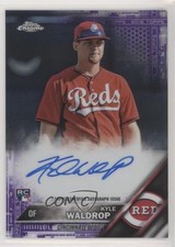 2016 Topps Chrome Rookie Purple Refractor 208/250 Kyle Waldrop #RA-KW Auto kx2