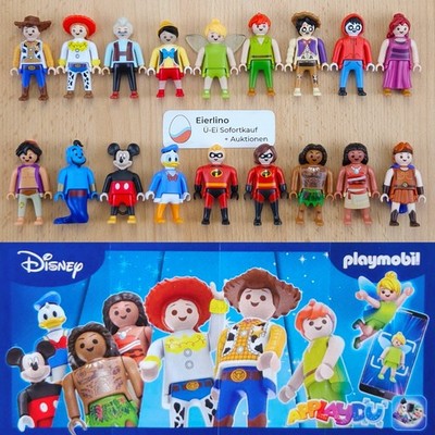 Neu DISNEY PLAYMOBIL KOMPLETTSATZ alle 18 Figuren mit 1 BPZ Ü-Ei Figuren 2026