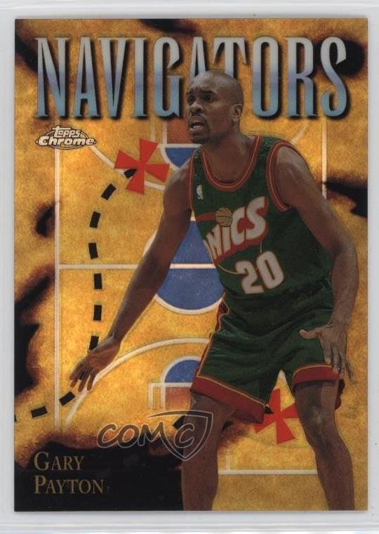 1998 Topps Chrome Season's Best Navigators Refractor Gary Payton #SB2 HOF 0k6a