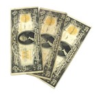 1922 Series $20 Gold Certificate United States Note No Reserve Lot of 3 #C923-1 — photo 1