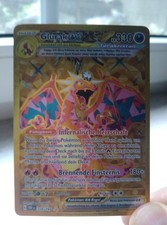 Pokemon Glurak Ex GOLD HYPER Deutsch 228/197 Obsidian Flammen Selten NM