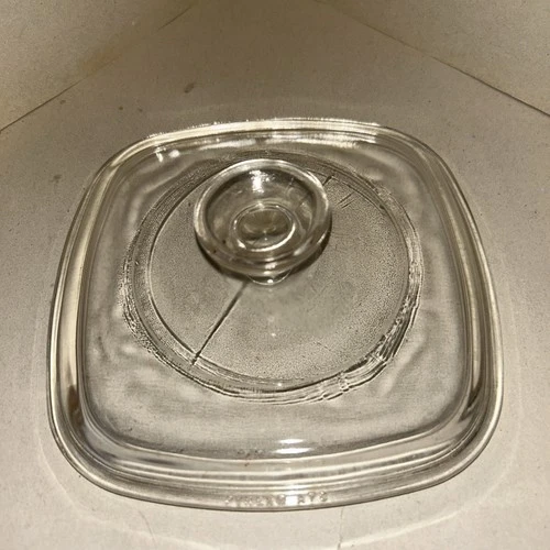 Pyrex A-7-C Square Clear Lid Only Glass 7"