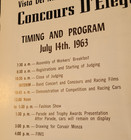 1963 Concours D'Elegance Auto Race YearBook + 3 TICKETS Vista Del Mar, CA. Used — photo 10
