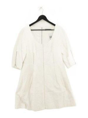 Mint Velvet A-Line Mini Dress UK18 in White