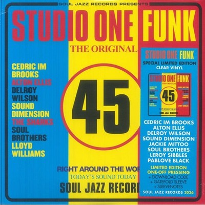 SOUL JAZZ/VARIOUS - Studio One Funk (reissue) - LIMITED CLEAR VINYL 2XLP + MP3