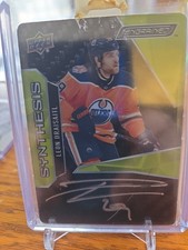 Leon Draisaitl 2019-20 Engrained Synthesis Carbon Fiber   Autograph Card