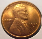 1935 D Lincoln Cent, BU, Only 47M minted over 90 years ago (35DMS7)
