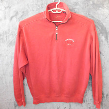Tommy Bahama Sweater Men's L Large Relax 1/4 Zip Pullover Shirt Shacket