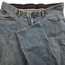 Lee Women s Most Comfortable Stretch Jeans 36x31 Blue Denim Relaxed Fit