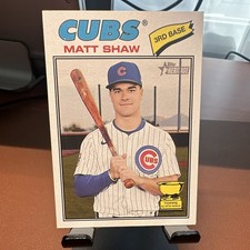 Topps 2026 Heritage Matt Shaw Topps All-Star Rookie Base Set #299 Cubs Baseball