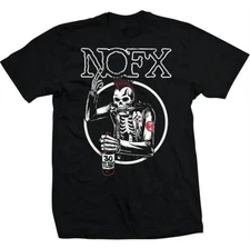 NOFX Old Skull Men’s T-Shirt | Classic Punk Rock Band Tee – Black Unisex S-4XL