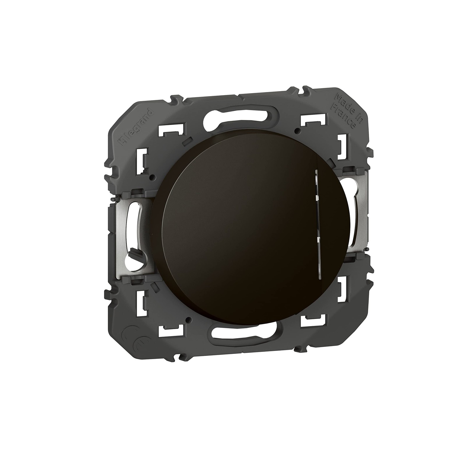 Poussoir simple lumineux dooxie noir 6A pour ne plus chercher l'interrupteur
