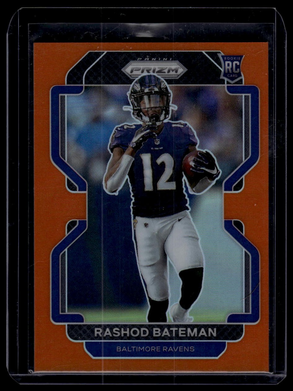 2021 Panini Prizm #340 Rashod Bateman Orange #/249