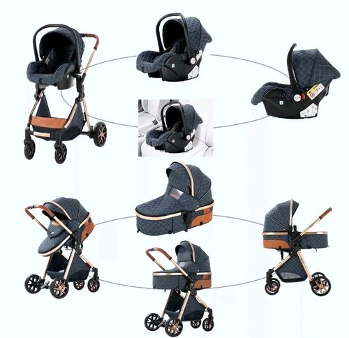 Set Prima Nascita Completo TRIO PASSEGGINO CULLA FASCIATOIO SEGGIOLONE OVETTO - Foto 5 di 22