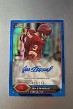 2024 Topps Chrome - Autographs Jan Stenerud #BA-JST Blue Refractor /150 (AU)