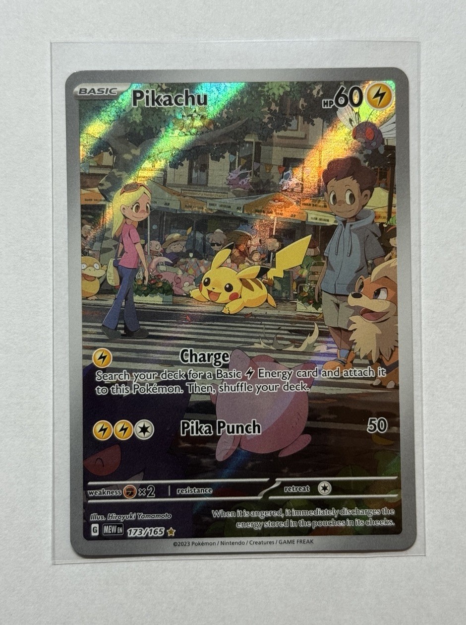 Pikachu 2023 Scarlet & Violet: 151 #173/165 Illustration Rare