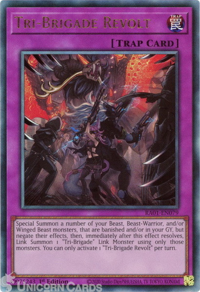 RA01-EN079 Tri-Brigade Revolt :: Ultimate Rare 1st Edition YuGiOh Card