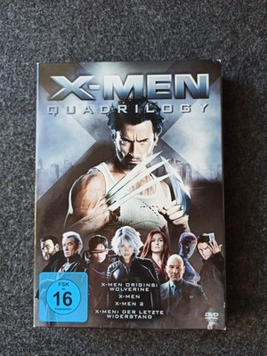 X-MEN Quadrilogy - 4 Movie Collection (3 DVDs, 1 Disc fehlt) akzeptabel !