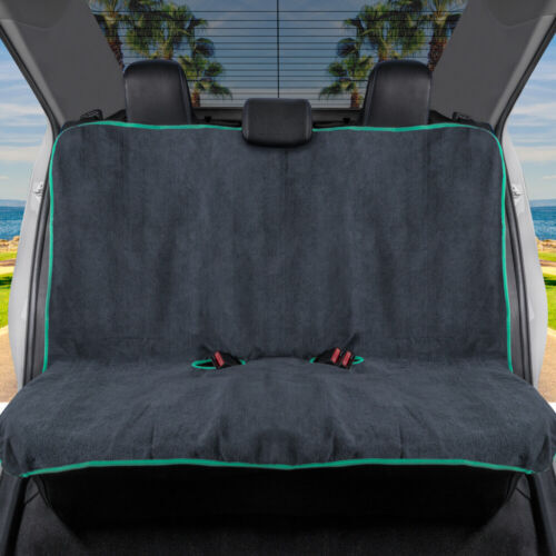 Waterproof Car Seat Cover - Rear Bench Towel Cover with Mint Trim