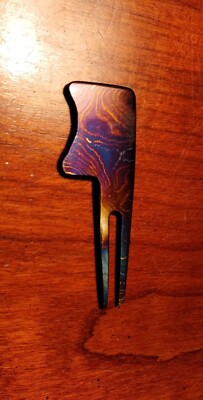 ''The Grip Flap'' HANDMADE DAMASCUS STEEL DIVOT TOOL by Dave Curry Hand Torch 