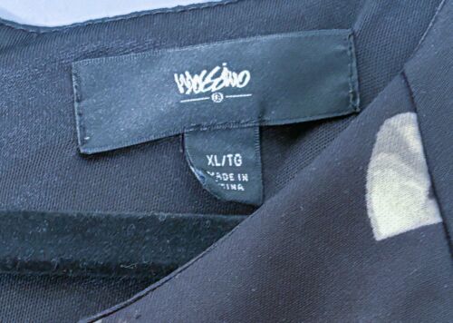 Abito Mossimo nero grigio senza maniche aderente e svasato taglia XL Goth Core Dark Romance - Foto 2 di 5