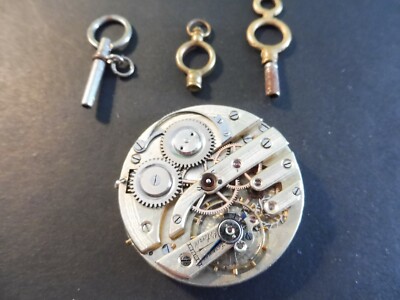 Ancienne Carcasse De Montre Gousset + 3 Clefs - Pièce Vintage à Restaurer