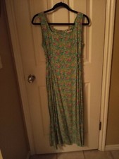 womans summer sleeveless floral lace up side dress