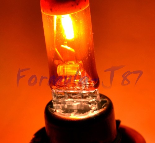 Halogen H7 55W Orange Amber Two Bulbs Head Light Low Beam Replace Lamp Upgrade - Picture 9 of 13