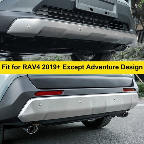 Front Rear Stainless Steel Skid Plate Bumper Guard Bars Fits for RAV4