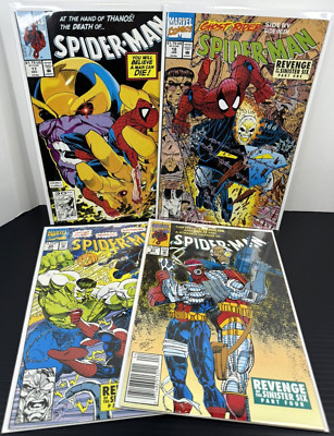 Lot of 4 Marvel Spider-Man Comic Books Issues #17, 18, 21, 22 (1991-1992)