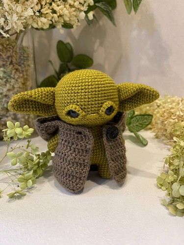 Master Yoda, handmade knitted toy souvenir - Picture 6 of 8