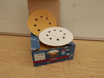 50 X BOSCH 125 MM 5 ZOLL KLETTSCHLEIFER SCHLEIFSCHEIBEN 180ER KÖRNUNG 2608900913