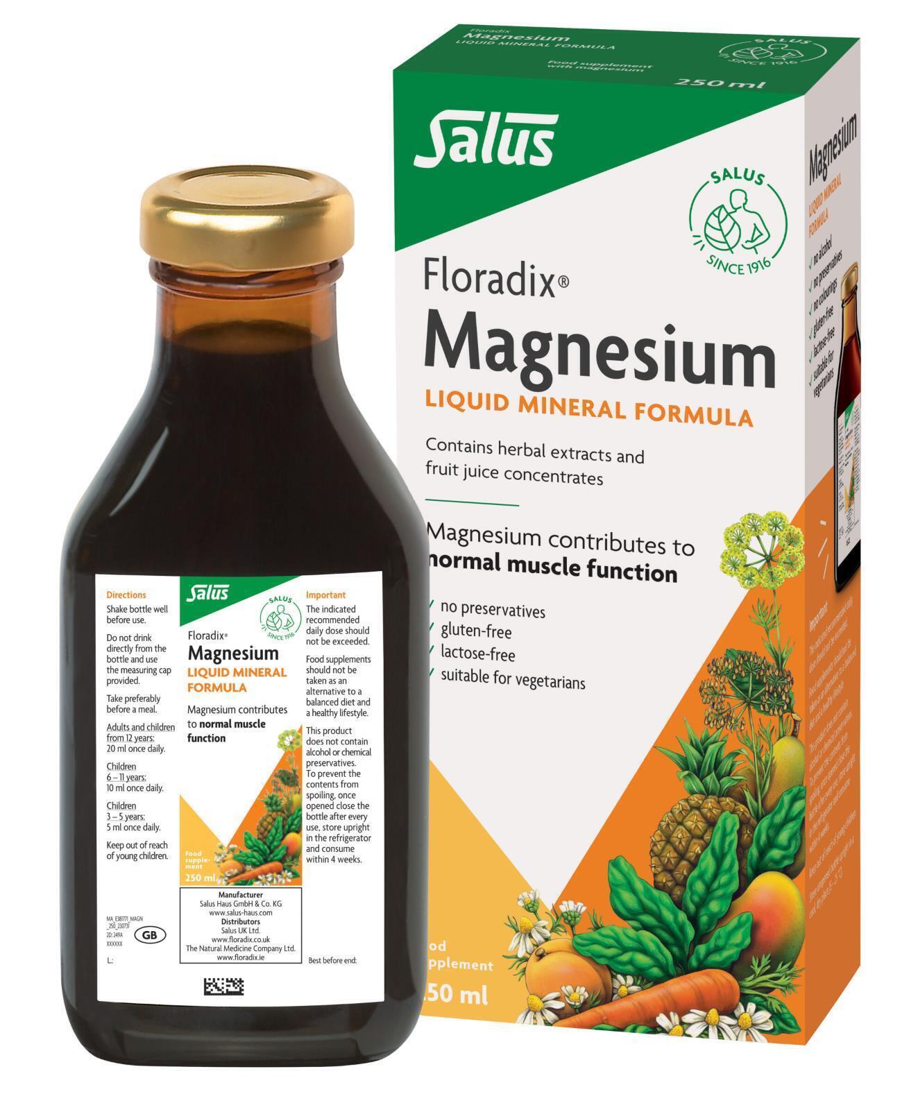 Floradix Magnesium Liquid Mineral Supplement - 250ml