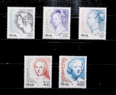 Italy Republic Woman in Art Italy 1999 MNH** Full Set 16084