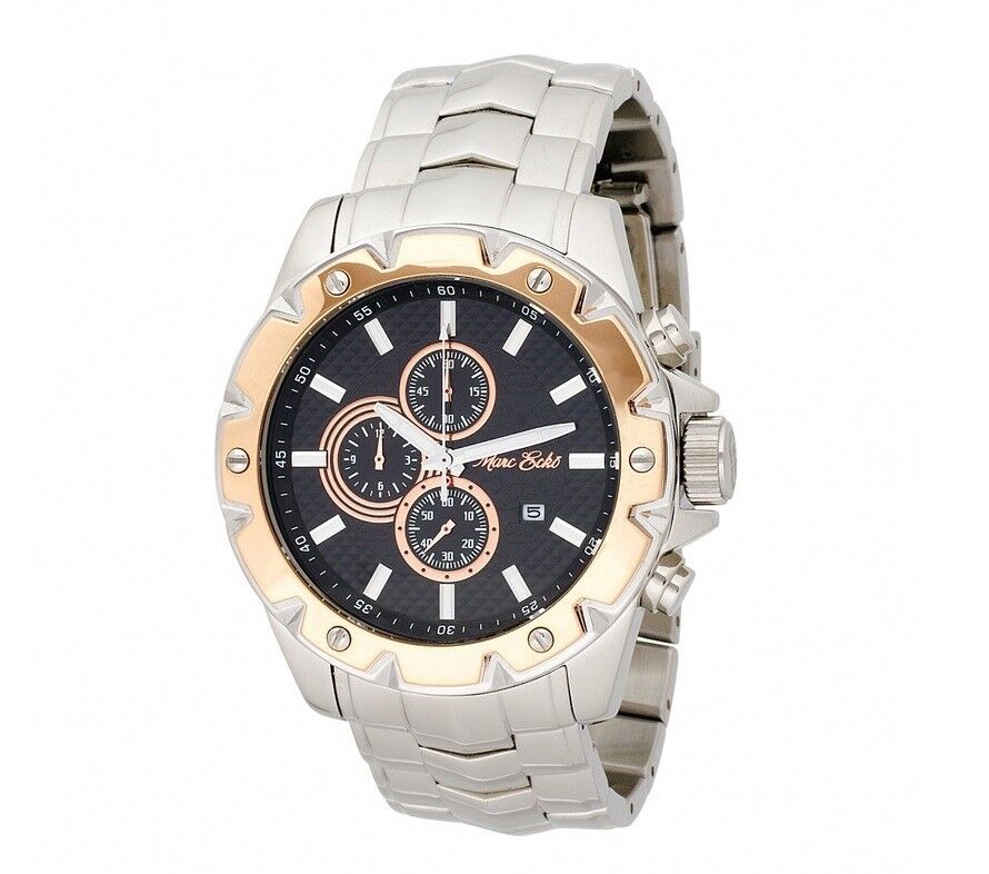 NEW MARC ECKO E22587G1 48mm ST STEEL SILVER MEN'S NEW MARC ECKO E22587G1 48mm ST STEEL SILVER MEN'S