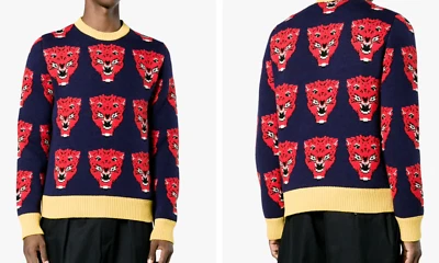 GUCCI Iconic Tiger Logo Strickpulli Pulli Jumper Strickpullover Knit Pullover S - Bild 1 von 4