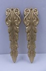 Decorative One Pair of Furniture Cupboard Mouldings Ornate Style Gold