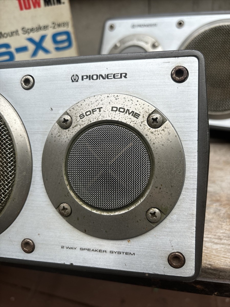 Vintage Pioneer TS-X9 2Way Surface-Mount Car Speakers Stereo Vintage Pioneer TS-X9 2Way Surface-Mount Car Speakers Stereo