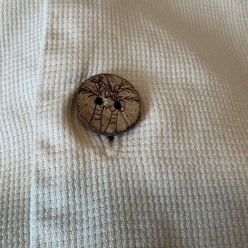 100% Silk Shirt Big Dogs Resort Wear Mens L Camp Loop Collar Embroidered Poker - Picture 4 of 8