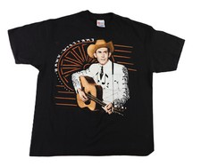 VTG 80s 90s USA Adult XL Hank Williams Country Folk Music Single Stitch T Shirt