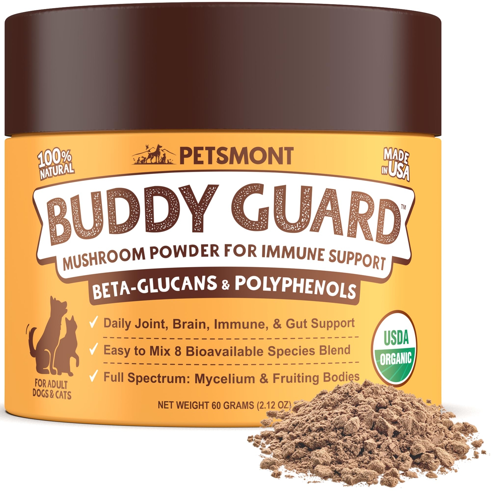 Petsmont Buddy Guard for Lumps, Bumps, Lipoma with Turkey Tail Mushroom