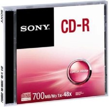 Sony CDQ80SJ CD-R, 48x, Grey